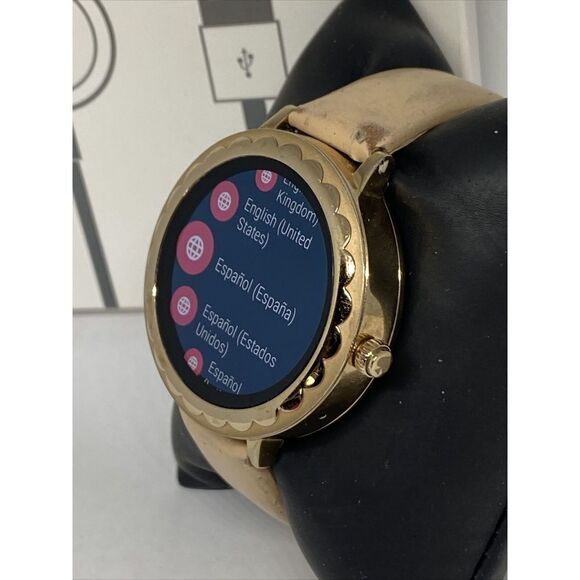 Kate Spade Gen 3 KST2003 Women\'s Sand Leather Digital Dial Smart Watch PD253 main image 7